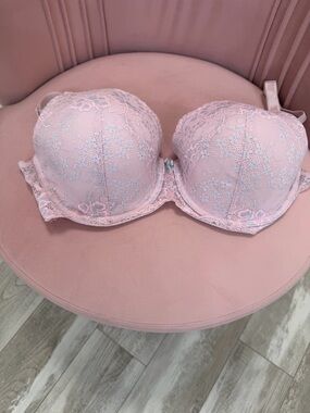 Victoria's Secret Pink Lace Lined Demi Push-Up Bra
